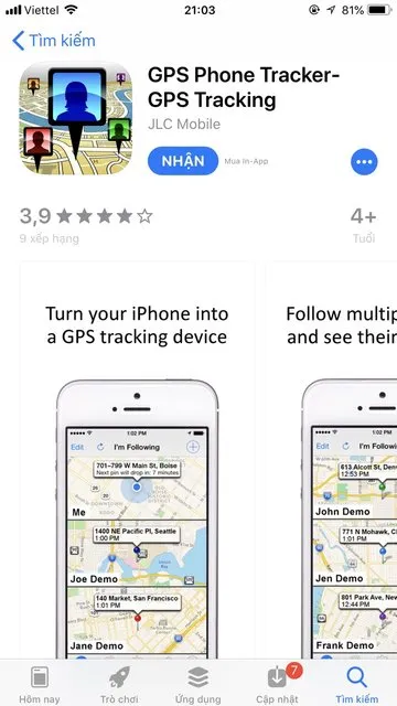 phan mem dinh vi GPS Phone Tracker